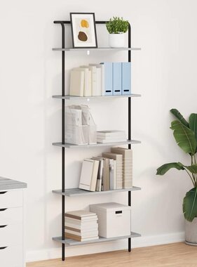 VidaXL Boekenkast Grijs sonoma 60 x 24 x 168 cm Bewerkt hout