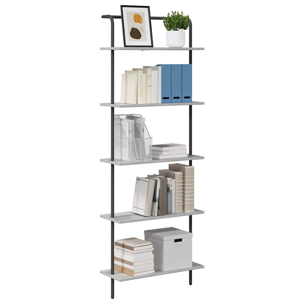 VidaXL Boekenkast Grijs sonoma 60 x 24 x 168 cm Bewerkt hout