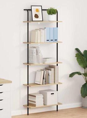 VidaXL Boekenkast Sonoma eiken 60 x 24 x 168 cm Bewerkt hout