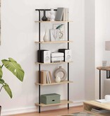 VidaXL Boekenkast Sonoma eiken 60 x 24 x 168 cm Bewerkt hout