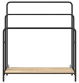 VidaXL Kledingrek Sonoma eiken 90 x 30 x 100,5 cm Bewerkt hout