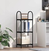 VidaXL Boekenkast Zwart eiken 40 x 30 x 109 cm Bewerkt hout