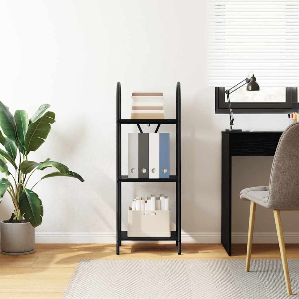 VidaXL Boekenkast Zwart eiken 40 x 30 x 109 cm Bewerkt hout