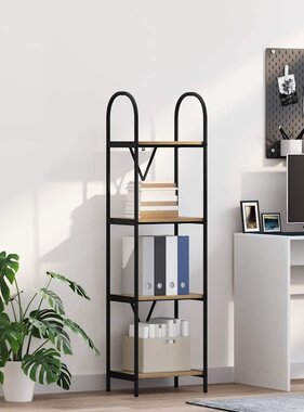 VidaXL Boekenkast artisanaal eikenkleurig 40 x 30 x 146 cm