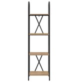 VidaXL Boekenkast artisanaal eikenkleurig 40 x 30 x 146 cm