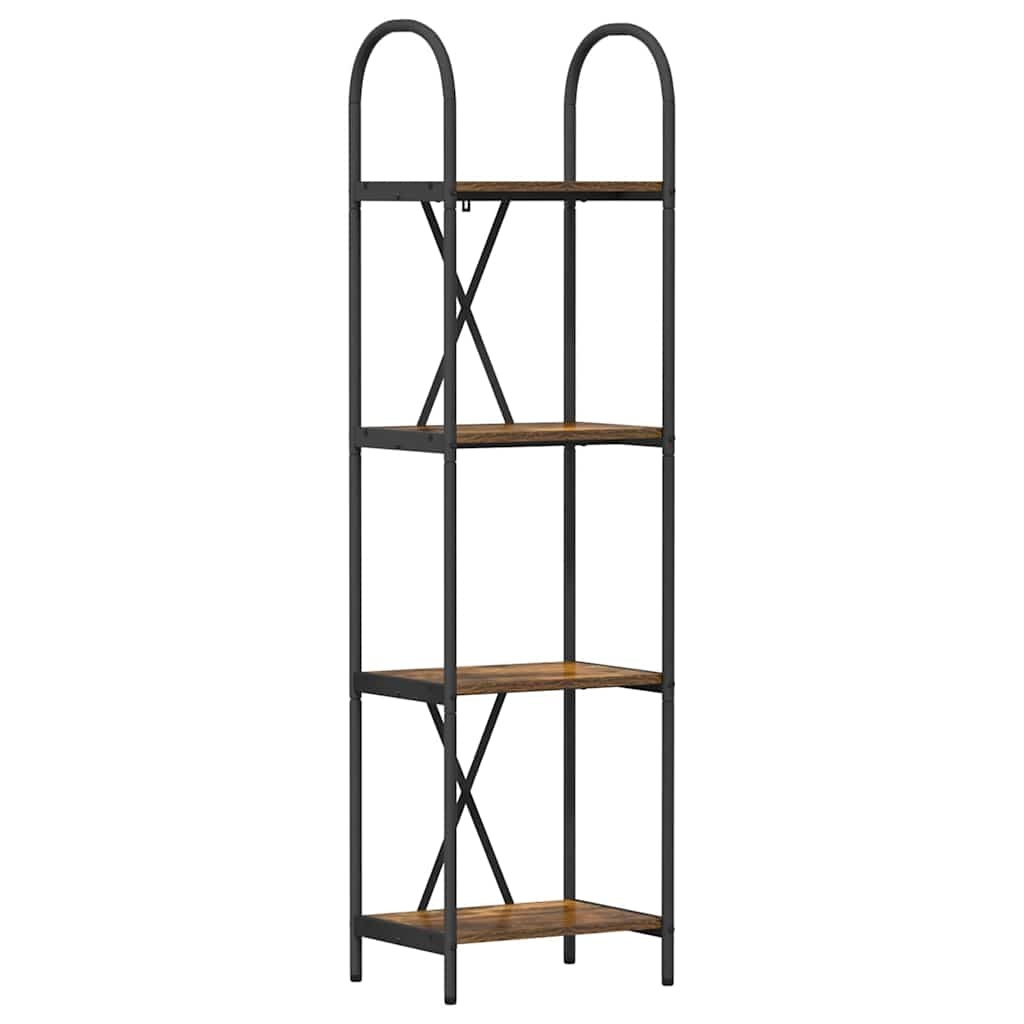 VidaXL Boekenkast Gerookt eiken 40 x 30 x 146 cm Bewerkt hout