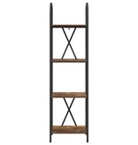 VidaXL Boekenkast Gerookt eiken 40 x 30 x 146 cm Bewerkt hout