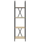 VidaXL Boekenkast Sonoma eiken 40 x 30 x 146 cm Bewerkt hout