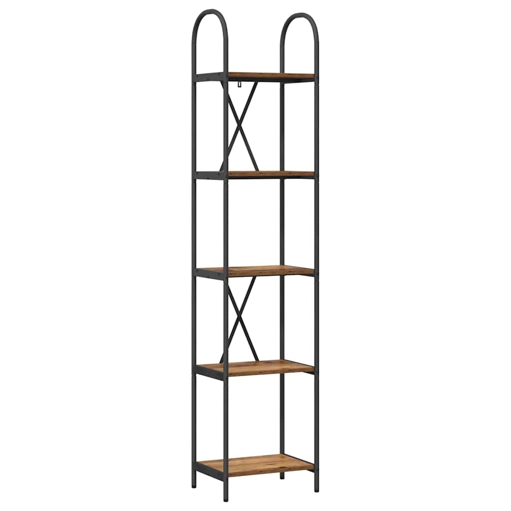 VidaXL Boekenkast Oud hout 40 x 30 x 183 cm Bewerkt hout