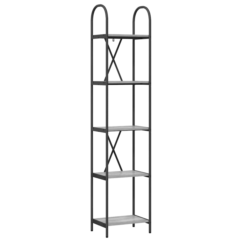 VidaXL Boekenkast Grijs sonoma 40 x 30 x 183 cm Bewerkt hout
