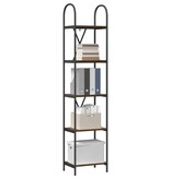 VidaXL Boekenkast Gerookt eiken 40 x 30 x 183 cm Bewerkt hout