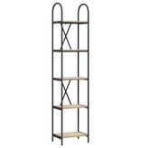 VidaXL Boekenkast Sonoma eiken 40 x 30 x 183 cm Bewerkt hout