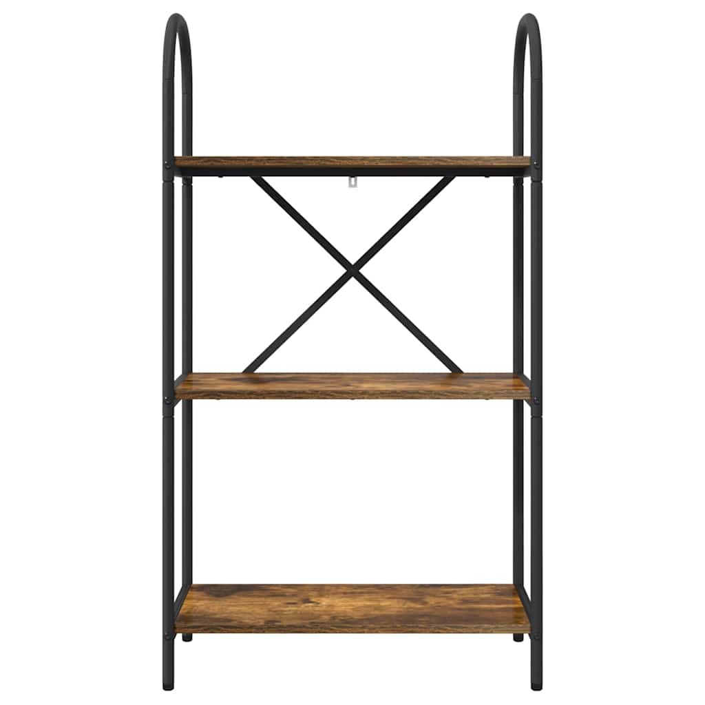 VidaXL Boekenkast Gerookt eiken 60 x 30 x 109 cm Bewerkt hout