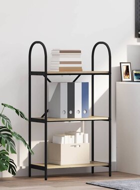 VidaXL Boekenkast Sonoma eiken 60 x 30 x 109 cm Bewerkt hout