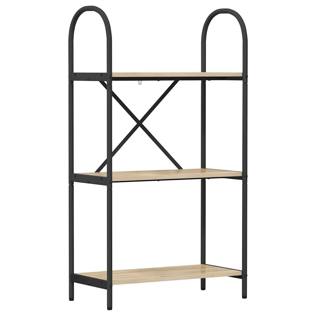 VidaXL Boekenkast Sonoma eiken 60 x 30 x 109 cm Bewerkt hout