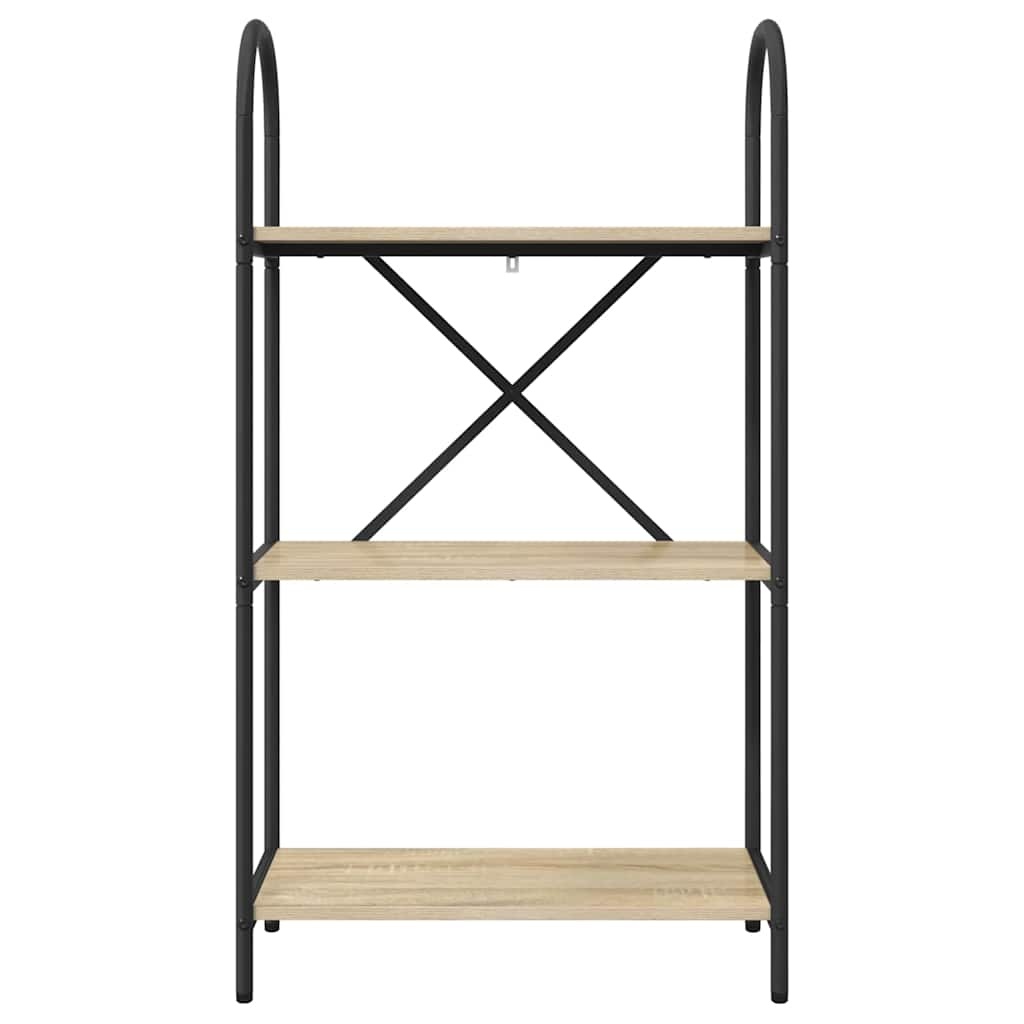 VidaXL Boekenkast Sonoma eiken 60 x 30 x 109 cm Bewerkt hout