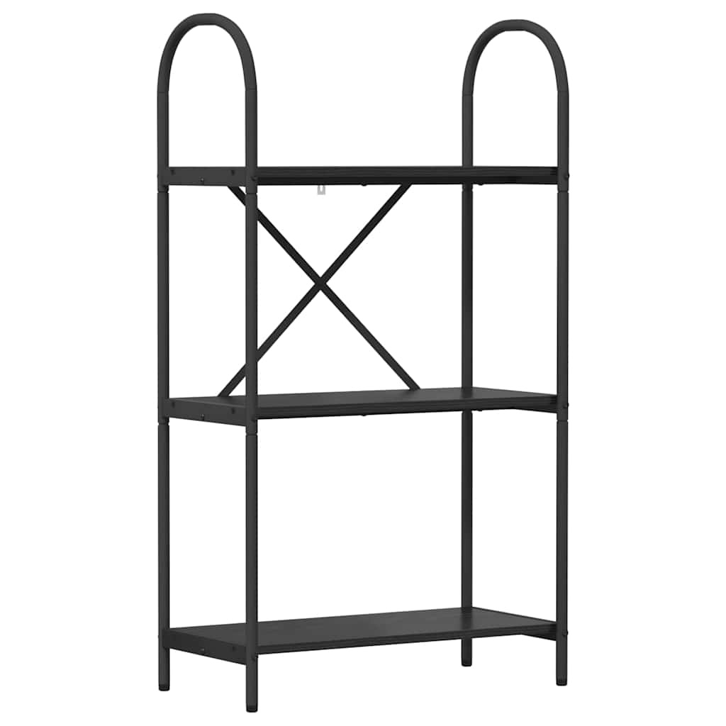 VidaXL Boekenkast Zwart eiken 60 x 30 x 109 cm Bewerkt hout