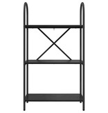 VidaXL Boekenkast Zwart eiken 60 x 30 x 109 cm Bewerkt hout