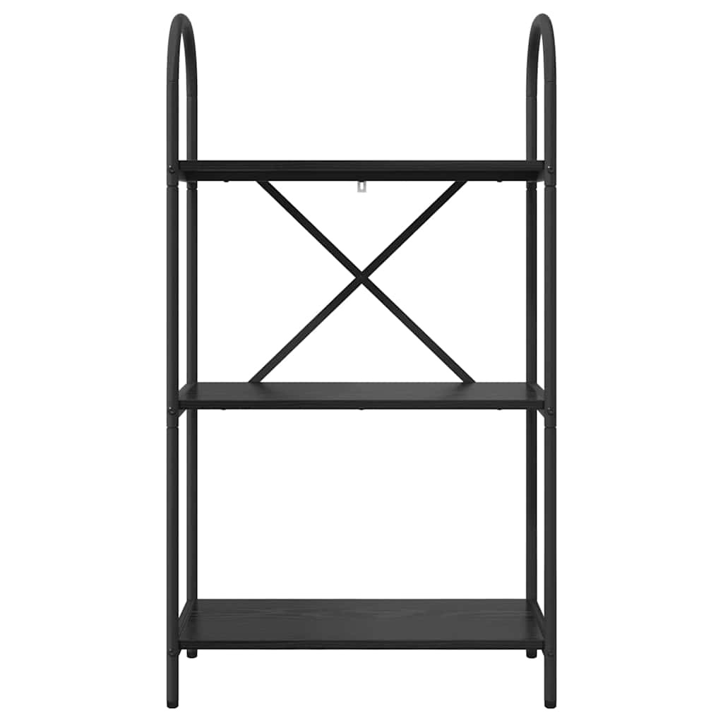 VidaXL Boekenkast Zwart eiken 60 x 30 x 109 cm Bewerkt hout