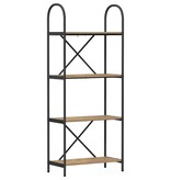 VidaXL Boekenkast artisanaal eikenkleurig 60 x 30 x 146 cm