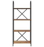 VidaXL Boekenkast Oud hout 60 x 30 x 146 cm Bewerkt hout