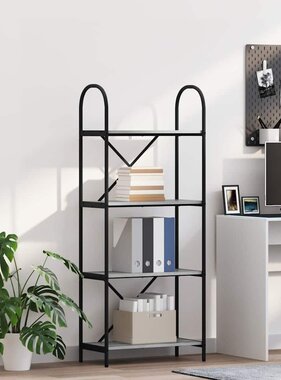 VidaXL Boekenkast Grijs sonoma 60 x 30 x 146 cm Bewerkt hout
