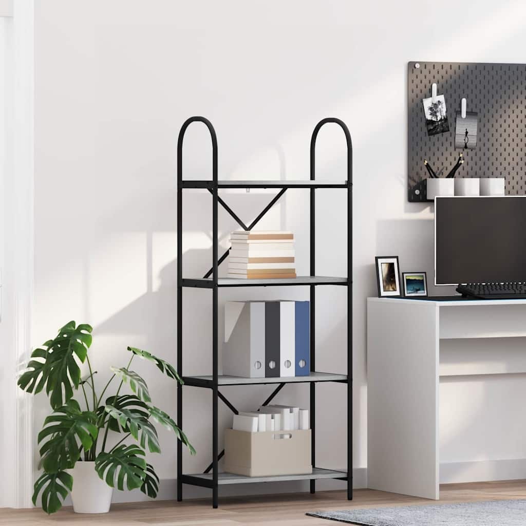 VidaXL Boekenkast Grijs sonoma 60 x 30 x 146 cm Bewerkt hout