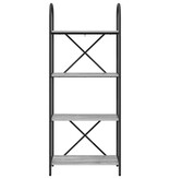 VidaXL Boekenkast Grijs sonoma 60 x 30 x 146 cm Bewerkt hout