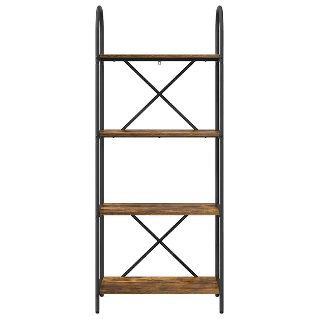 VidaXL Boekenkast Gerookt eiken 60 x 30 x 146 cm Bewerkt hout