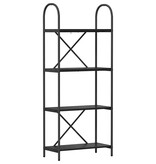 VidaXL Boekenkast Zwart eiken 60 x 30 x 146 cm Bewerkt hout