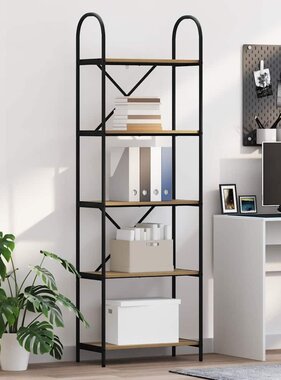 VidaXL Boekenkast artisanaal eikenkleurig 60 x 30 x 183 cm