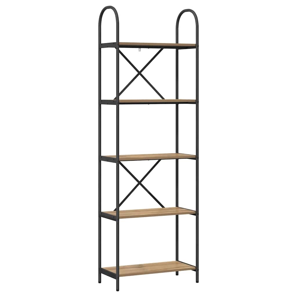 VidaXL Boekenkast artisanaal eikenkleurig 60 x 30 x 183 cm