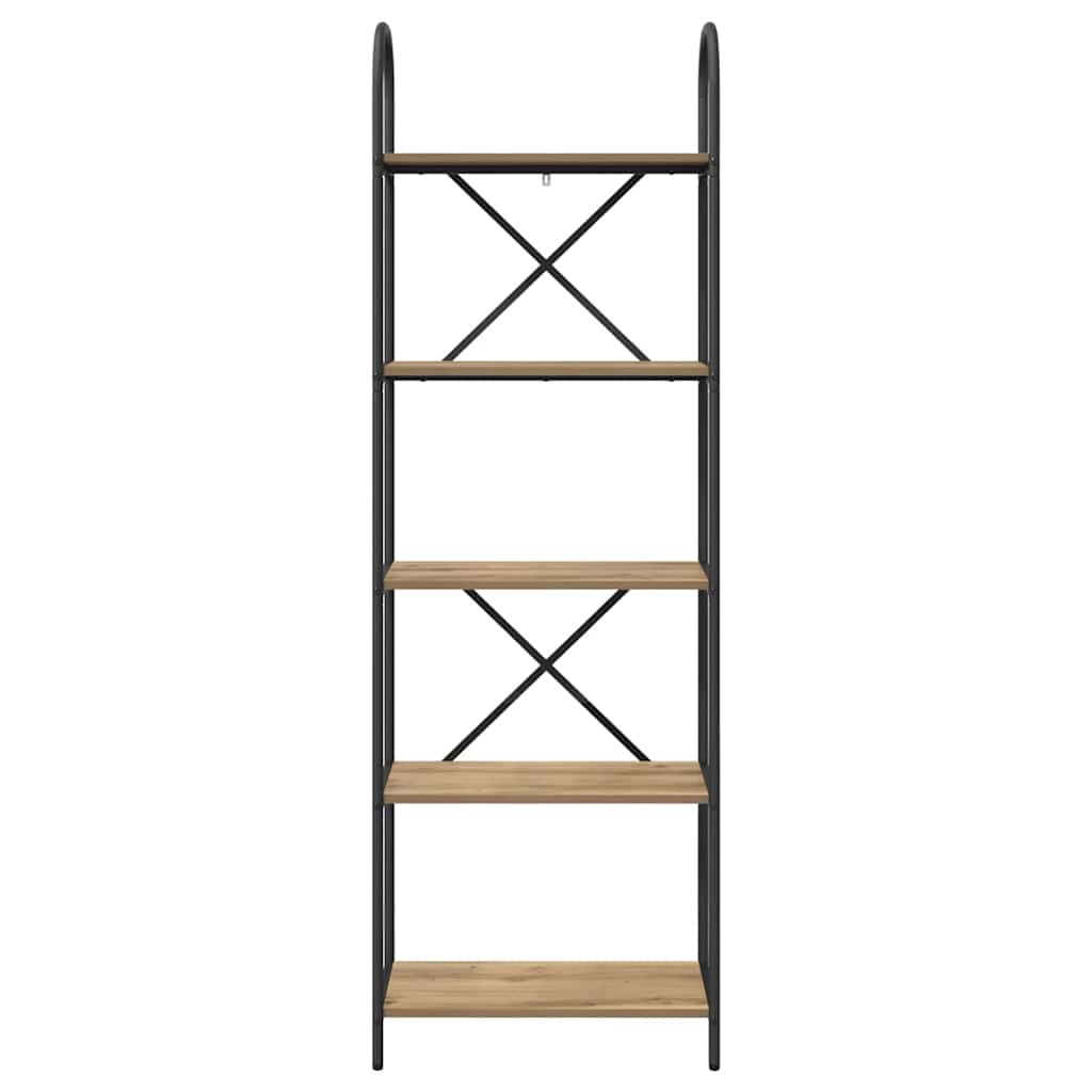 VidaXL Boekenkast artisanaal eikenkleurig 60 x 30 x 183 cm