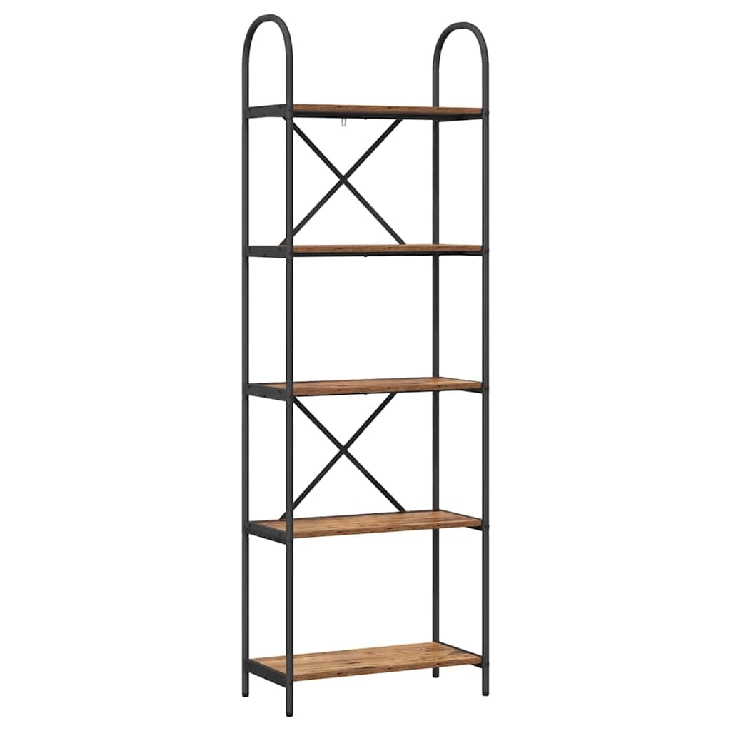 VidaXL Boekenkast Oud hout 60 x 30 x 183 cm Bewerkt hout