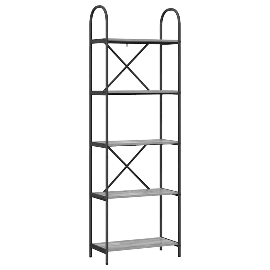VidaXL Boekenkast Grijs sonoma 60 x 30 x 183 cm Bewerkt hout
