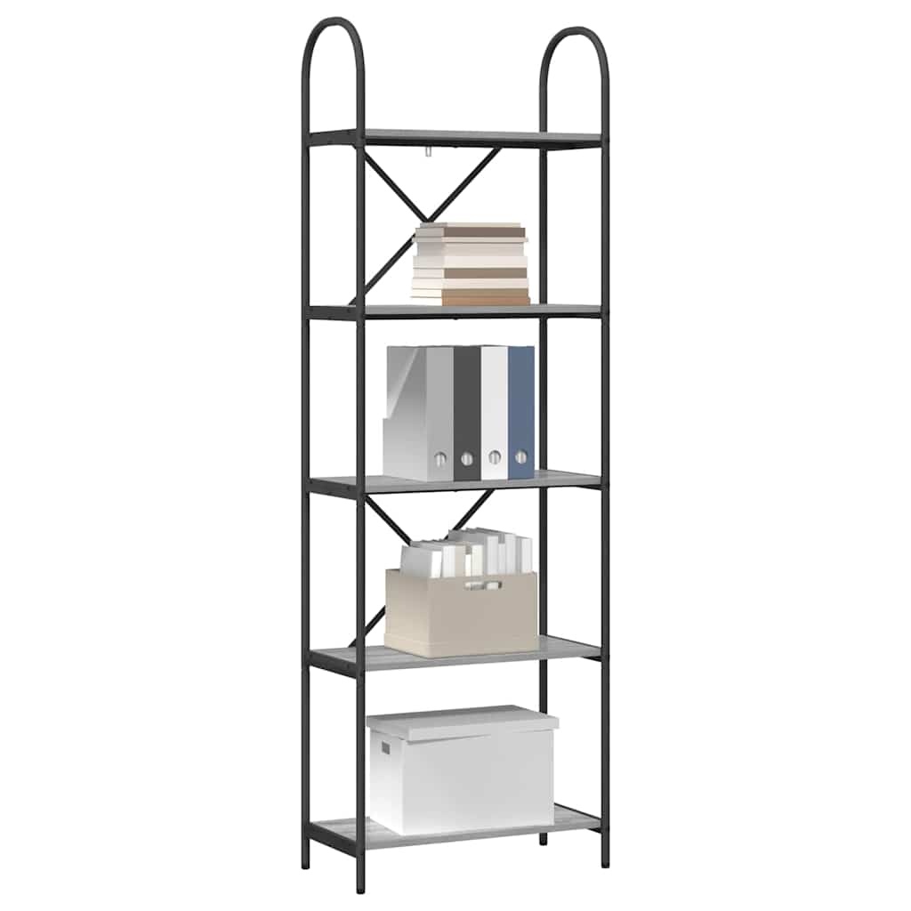 VidaXL Boekenkast Grijs sonoma 60 x 30 x 183 cm Bewerkt hout