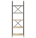 VidaXL Boekenkast Sonoma eiken 60 x 30 x 183 cm Bewerkt hout