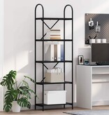 VidaXL Boekenkast Zwart eiken 60 x 30 x 183 cm Bewerkt hout