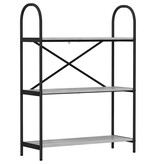 VidaXL Boekenkast Grijs sonoma 80 x 30 x 109 cm Bewerkt hout