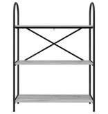 VidaXL Boekenkast Grijs sonoma 80 x 30 x 109 cm Bewerkt hout