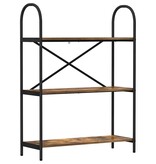 VidaXL Boekenkast Gerookt eiken 80 x 30 x 109 cm Bewerkt hout