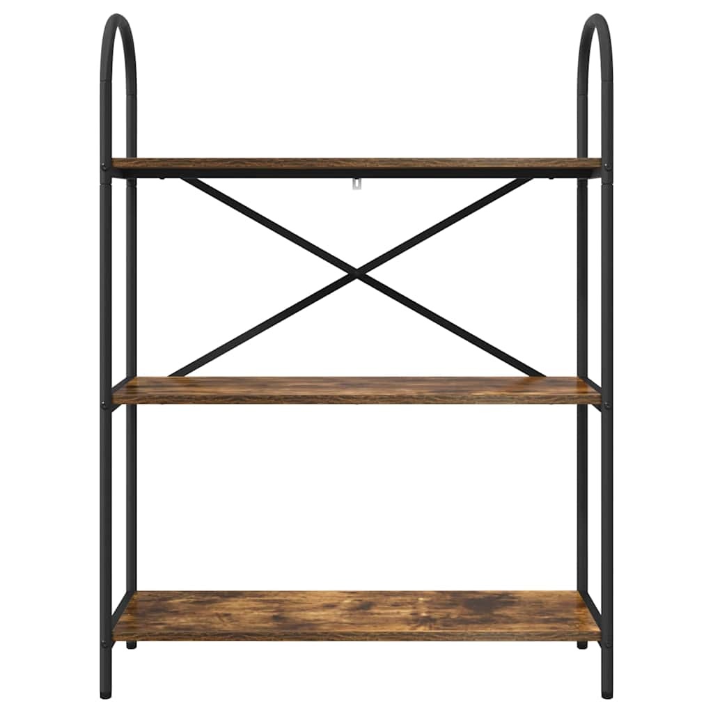 VidaXL Boekenkast Gerookt eiken 80 x 30 x 109 cm Bewerkt hout