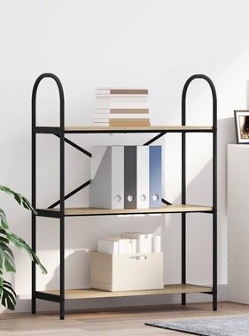 VidaXL Boekenkast Sonoma eiken 80 x 30 x 109 cm Bewerkt hout