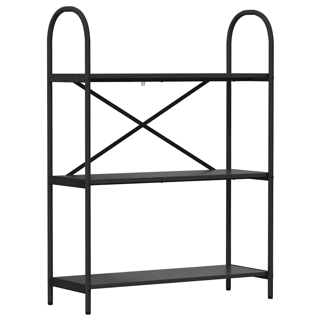 VidaXL Boekenkast Zwart eiken 80 x 30 x 109 cm Bewerkt hout