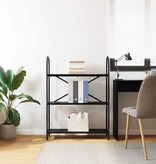 VidaXL Boekenkast Zwart eiken 80 x 30 x 109 cm Bewerkt hout