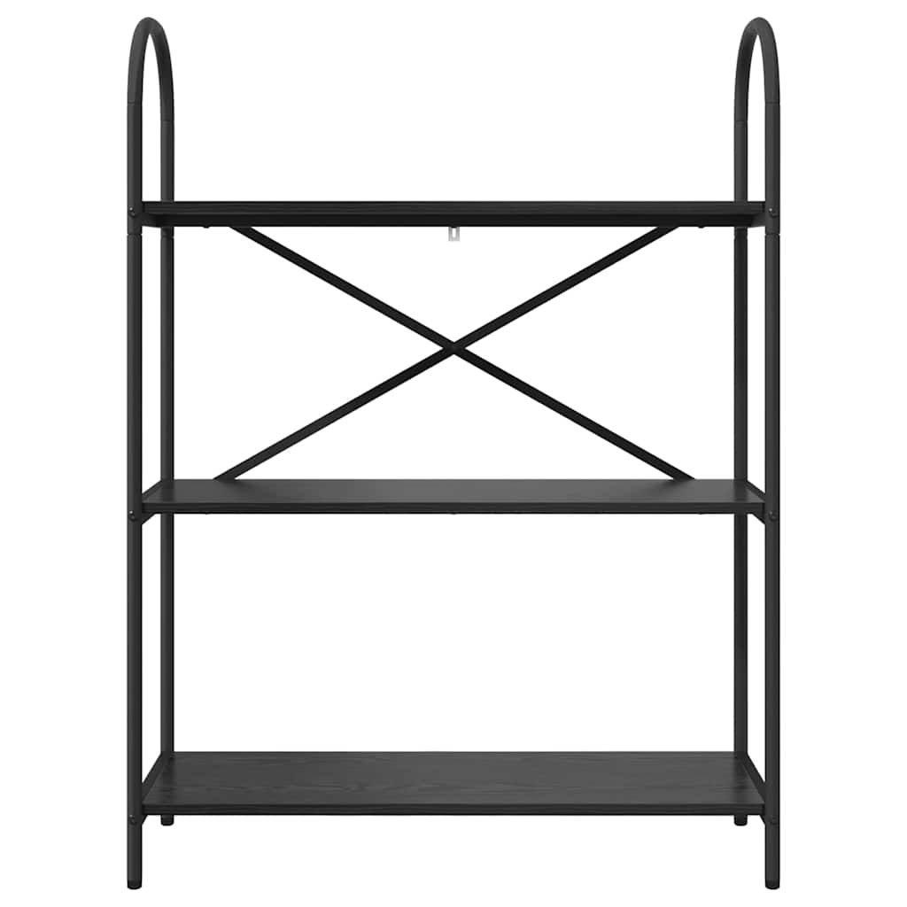 VidaXL Boekenkast Zwart eiken 80 x 30 x 109 cm Bewerkt hout