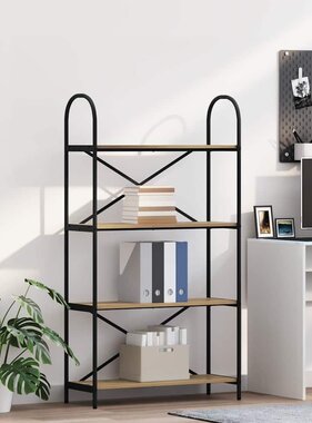 VidaXL Boekenkast artisanaal eikenkleurig 80 x 30 x 146 cm