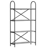 VidaXL Boekenkast Grijs sonoma 80 x 30 x 146 cm Bewerkt hout