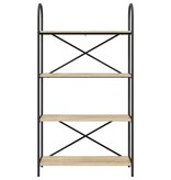 VidaXL Boekenkast Sonoma eiken 80 x 30 x 146 cm Bewerkt hout