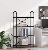 VidaXL Boekenkast Zwart eiken 80 x 30 x 146 cm Bewerkt hout